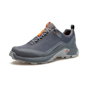 Humtto All Terrain Waterproof Hiking Shoes Mens 7.5 Gray Orange Low Top Trail